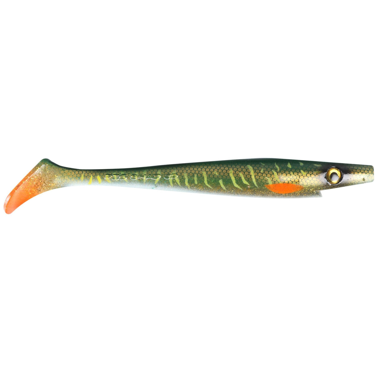 Big Shad Jigi 23cm | Green Motoroil Pike UV