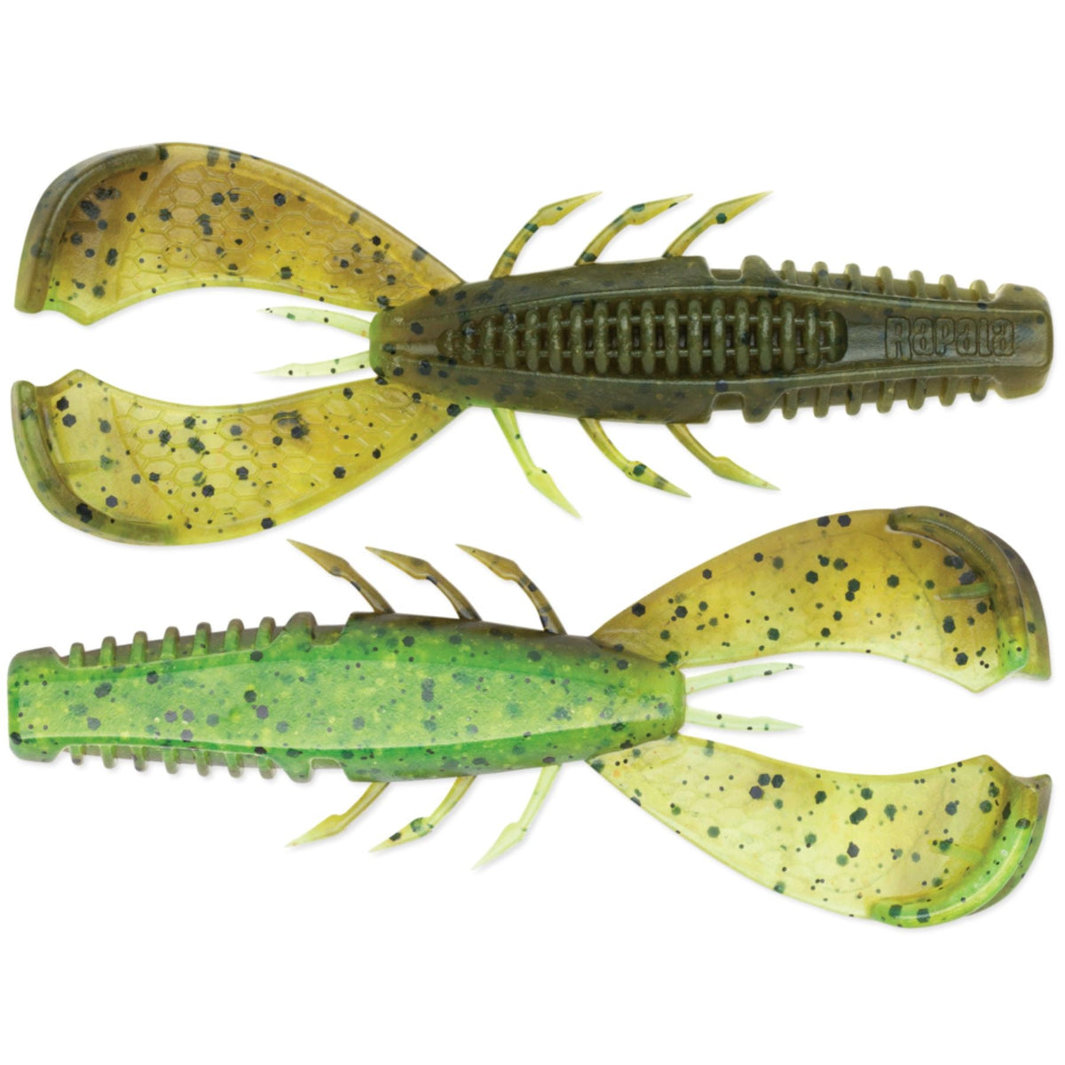 Rapala Crushcity - CleanUp Craw rapujigi 3.5" 2kpl | Green Pumpkin Chartreuse Pepper