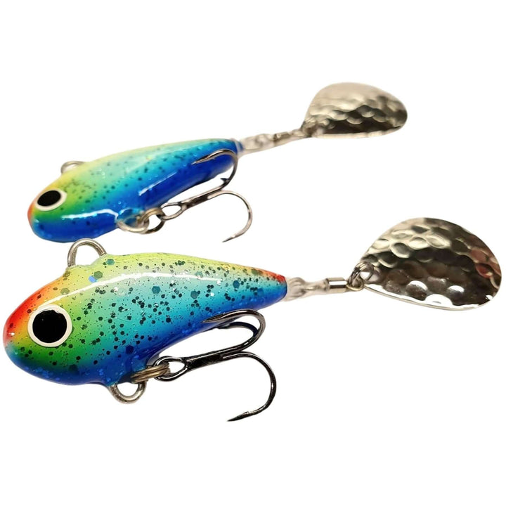 Halme Spintail 35mm 13g 036 UuveeBluu, kaksi viehettä sivulta