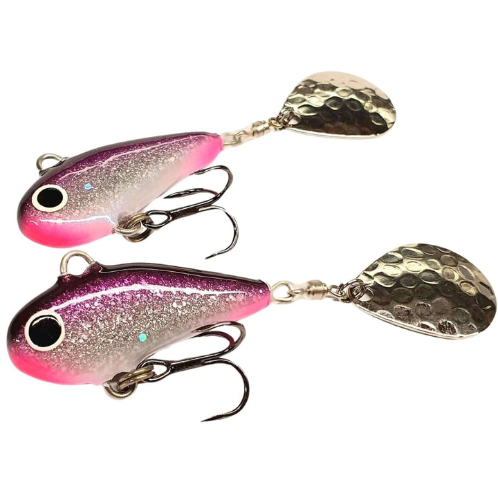 Halme Spintail 35mm 13g 062 Lila, kaksi viehettä sivulta