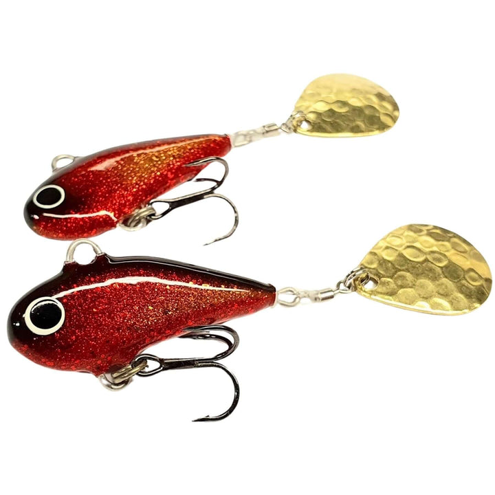 Halme Spintail 35mm 13g 064 Punakulta, kaksi viehettä sivulta