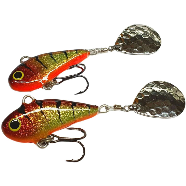 Halme Spintail 35mm 13g 065 Banaanisuklaa, kaksi viehettä sivulta