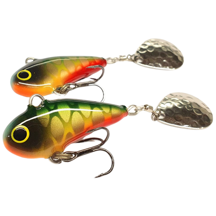 Halme Spintail 35mm 13g 070 Papukaija, kaksi viehettä sivulta