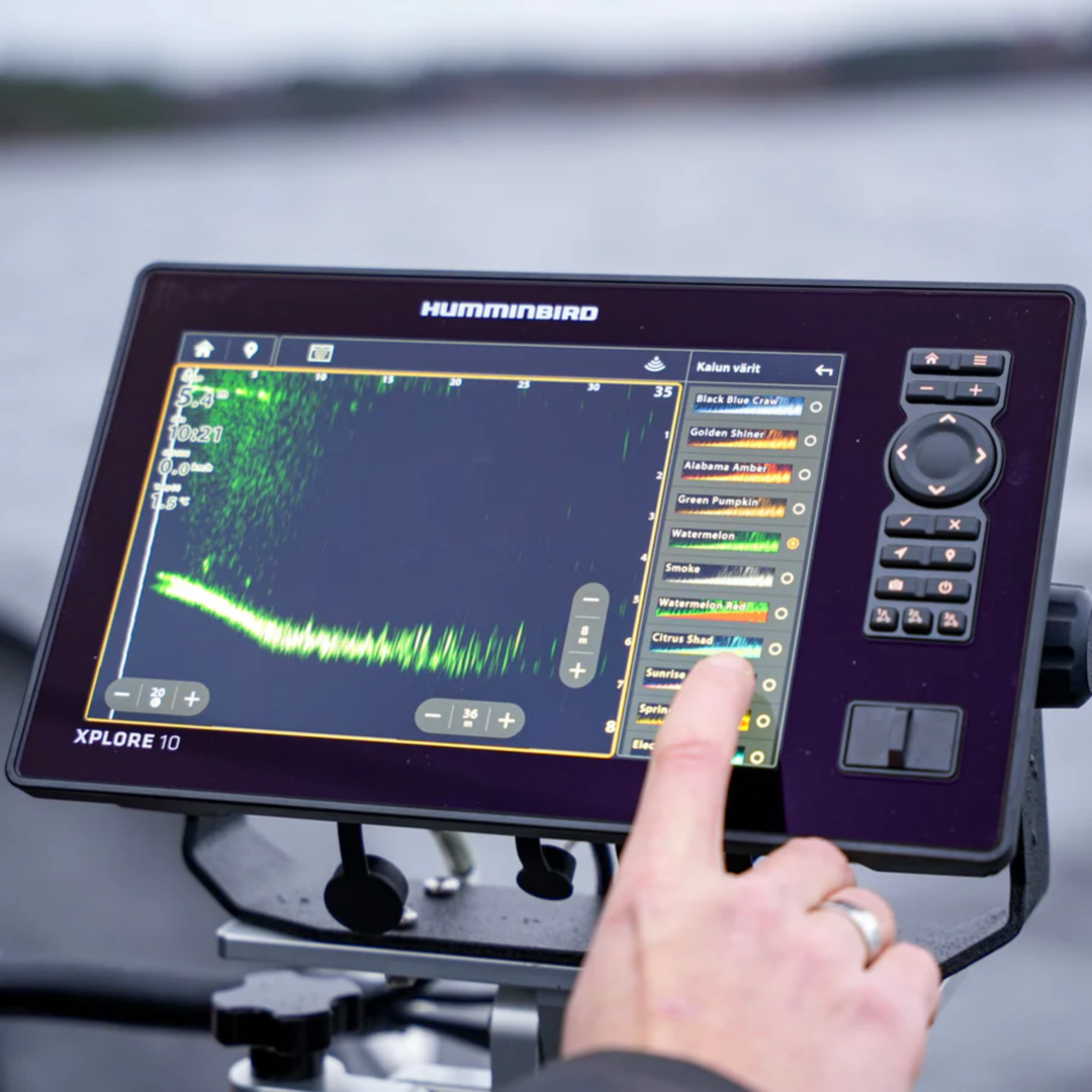 Humminbird Mega Live 2 -livekaikuanturi + Xplore 12" CMSI+ kaikuluotain viistoanturilla