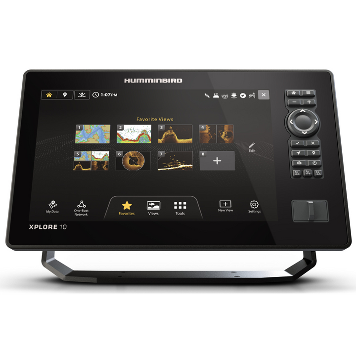 Humminbird XPLORE 10 Kaikuluotain ja Karttaplotteri + CMSI+ -viistoanturi