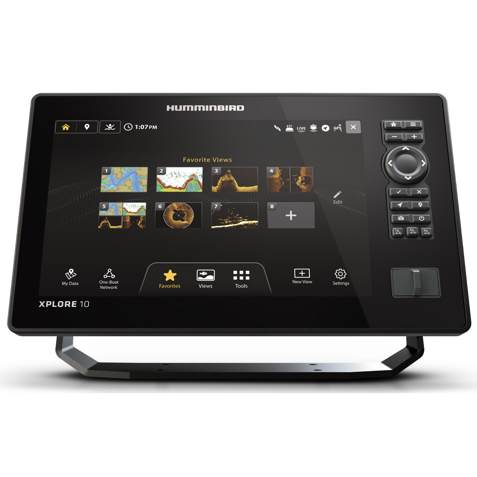 Humminbird XPLORE 10 Kaikuluotain ja Karttaplotteri + CMSI+ -viistoanturi