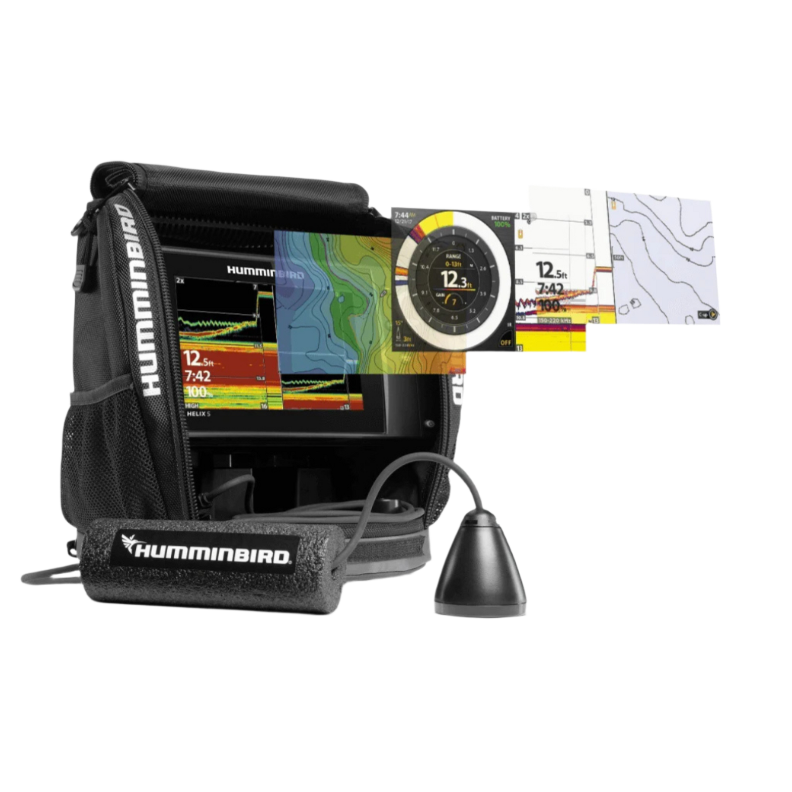 Humminbird Helix 5 G3 Ice Pilkkikaikuluotain sis. kantolaukun & anturin