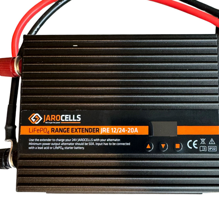 Jarocells LiFePo4 Range Extender 12V/24V-20A välilaturi