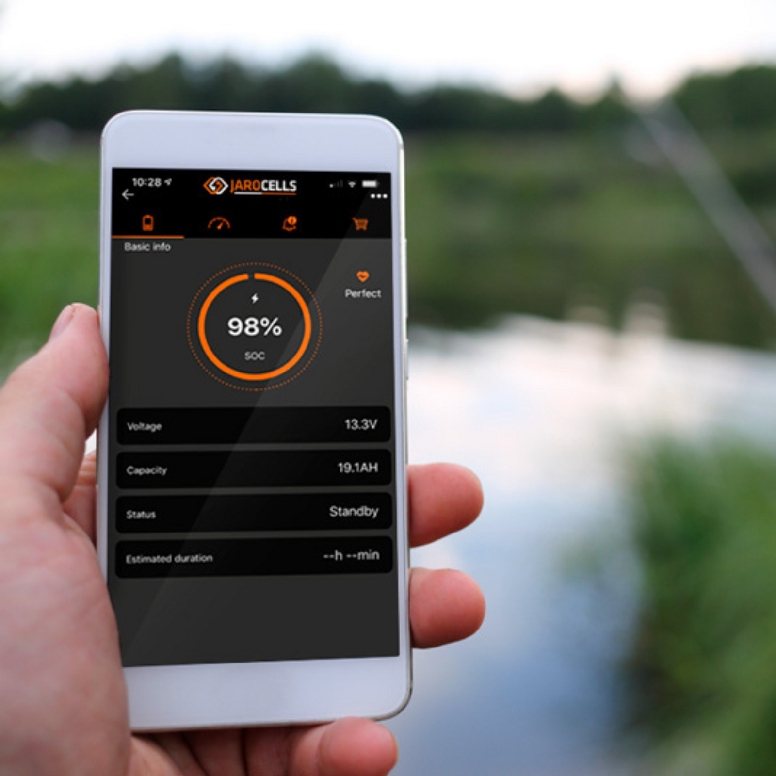 Jarocells Litiumakku 12V 120Ah LiFePo4 BT- ja starttitoiminnolla