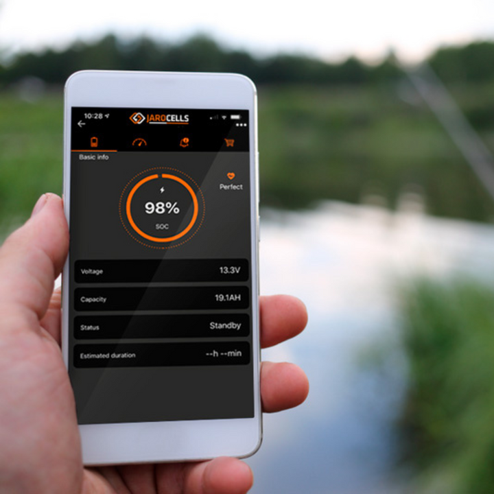 Jarocells Litiumakku 12V 90Ah BT LiFePO4