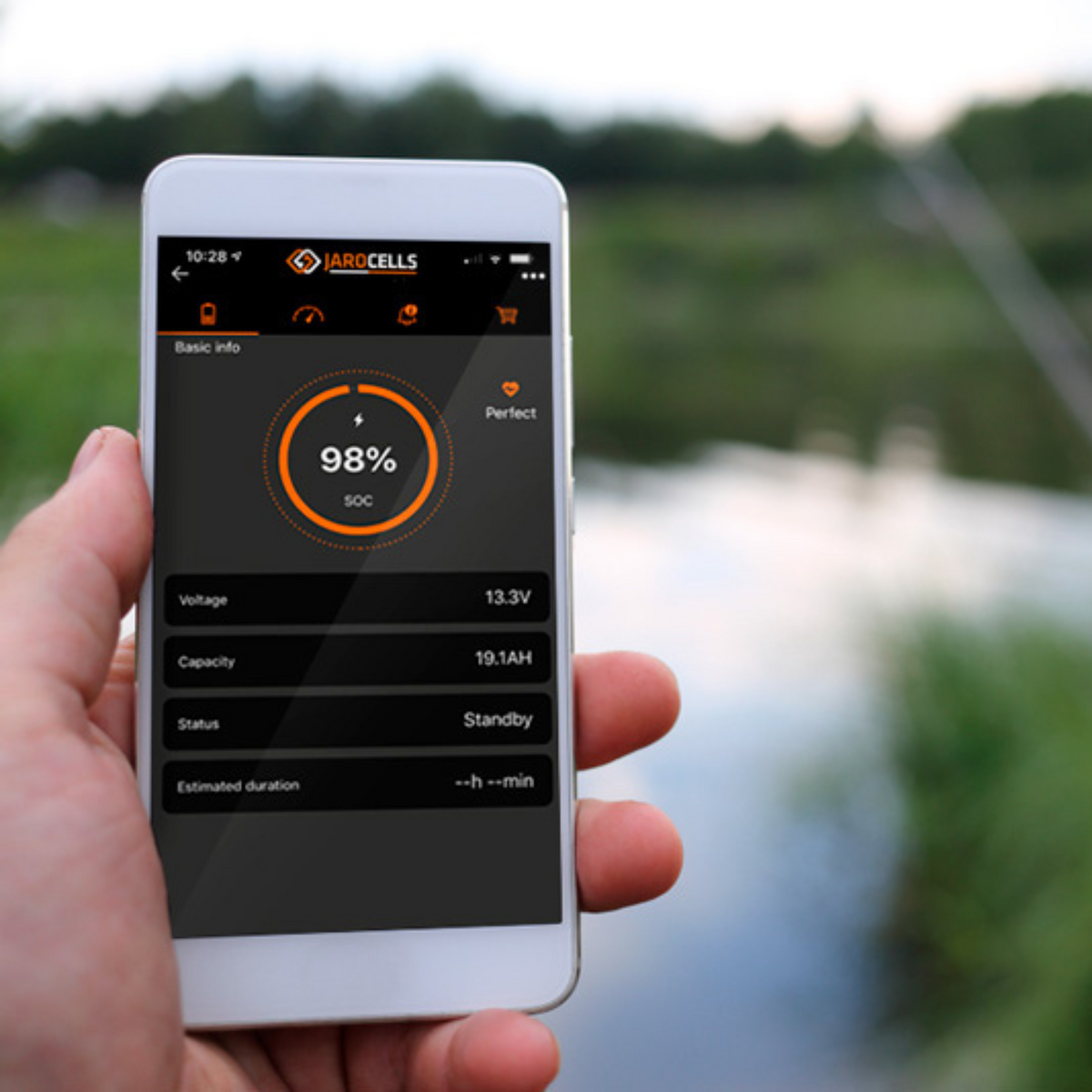 Jarocells Litiumakku 12V 90Ah BT LiFePO4