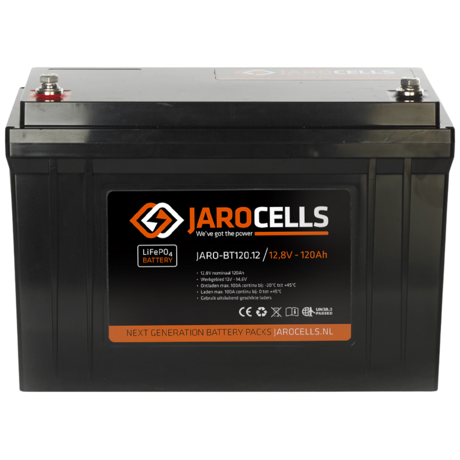 Jarocells Litiumakku 12V 90Ah BT LiFePO4