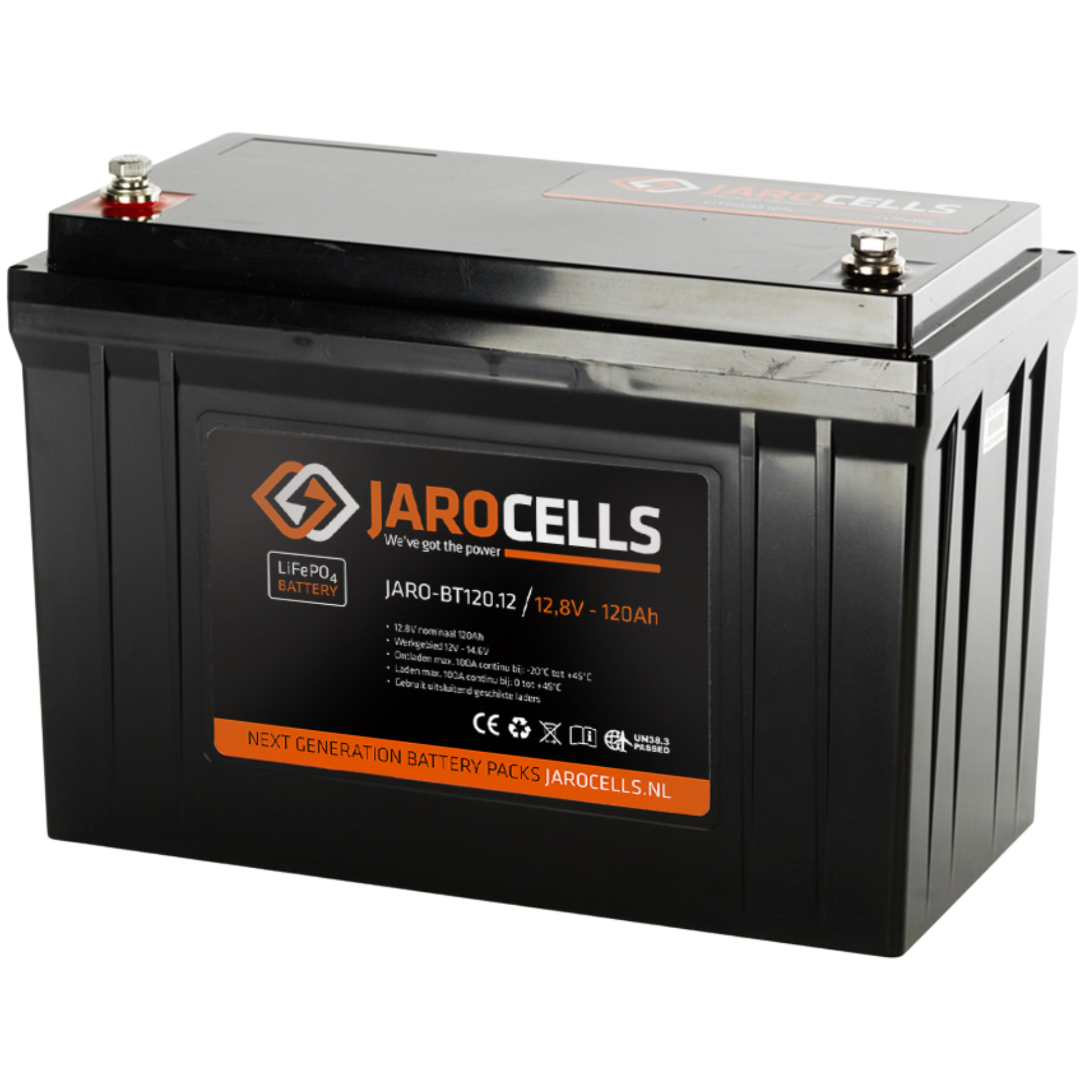 Jarocells Litiumakku 12V 90Ah BT LiFePO4