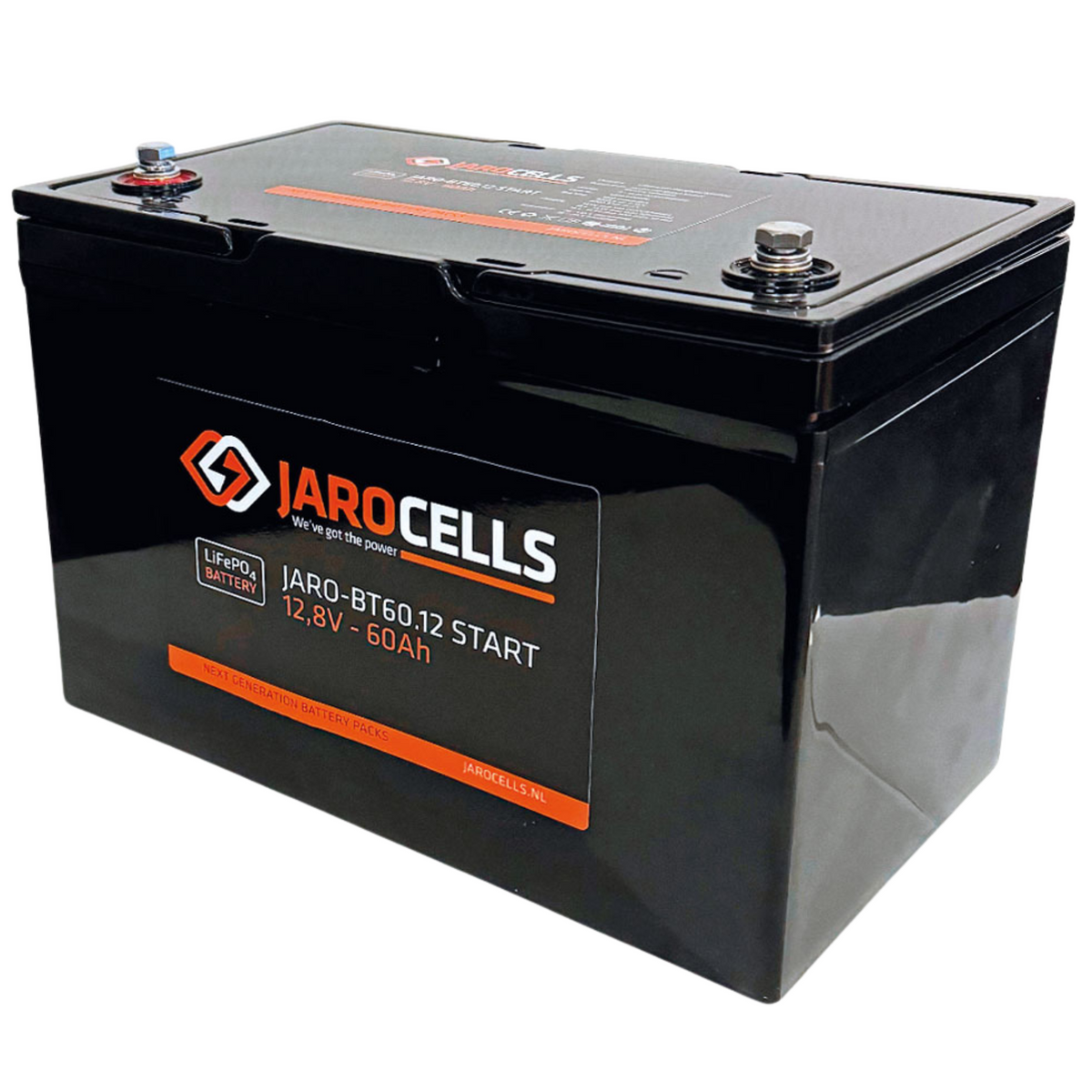 Jarocells Litiumakku 12V 60Ah LiFePO4 BT- ja starttitoiminnolla