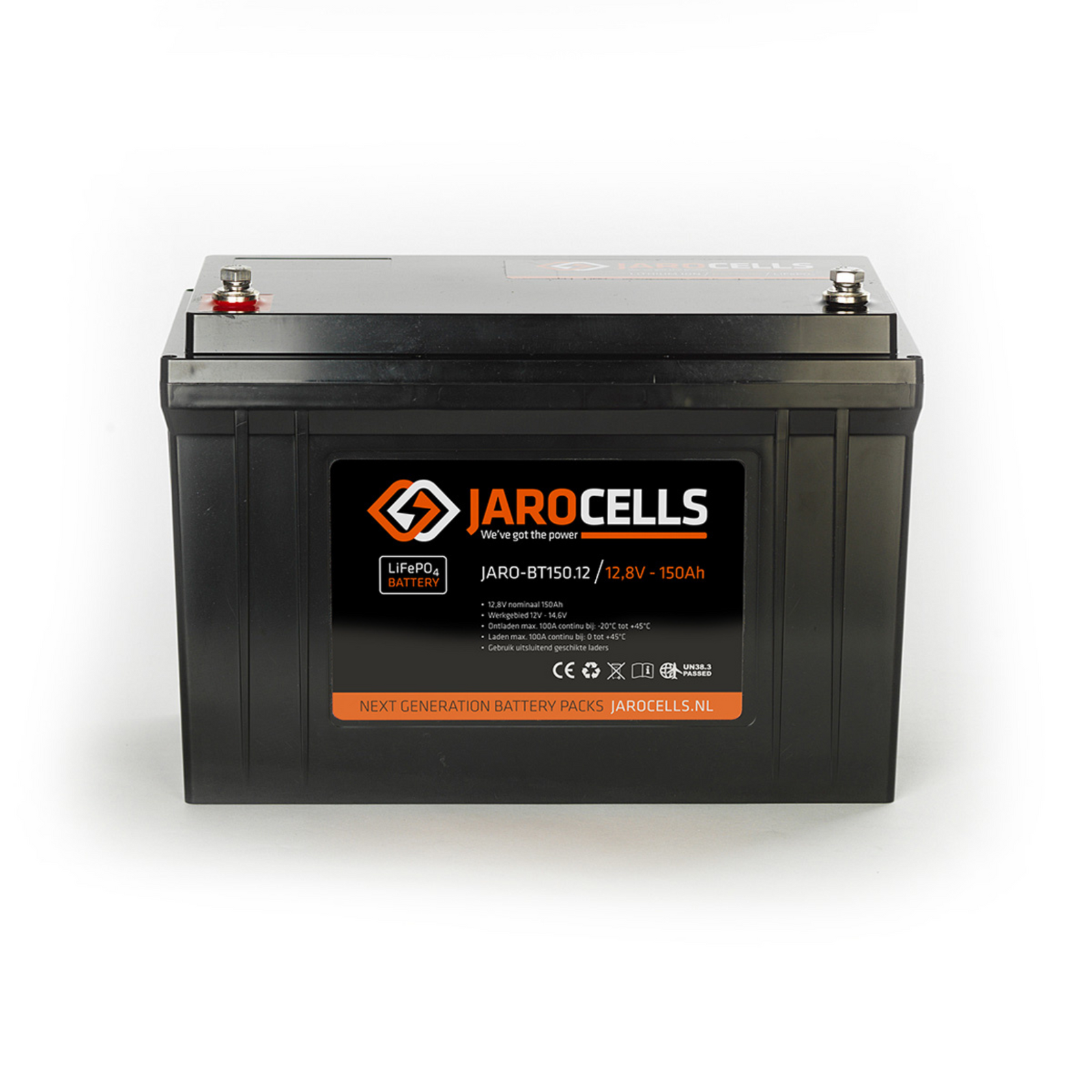 Jarocells Litiumakku 12V 150Ah LiFePo4 BT- ja starttitoiminnolla