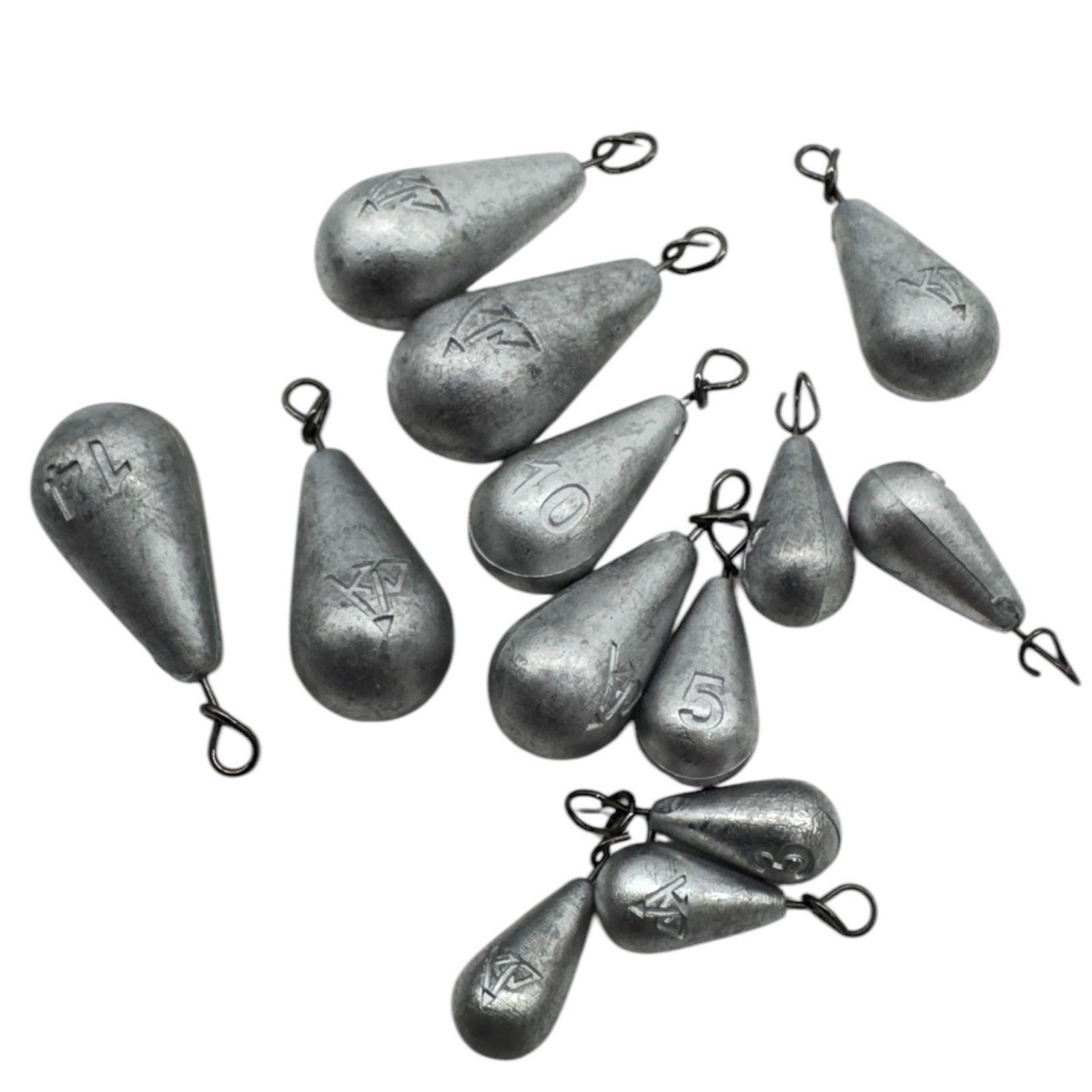 K.P Baits Weight Clip Lisäpainolajitelma 13kpl