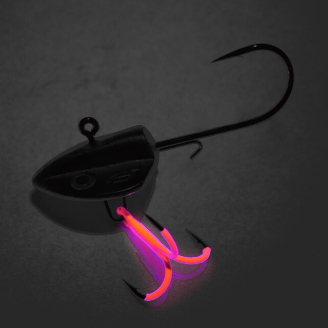 K.P Twilight Dancer Jigipää | 2 jigipäätä + 2 UVO-värikoukkua