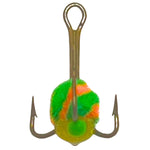 KPF Chenille Värikoukku #14 VMC 9619 1kpl | Vihreä-oranssi/vihreä-valkoinen iskupiste