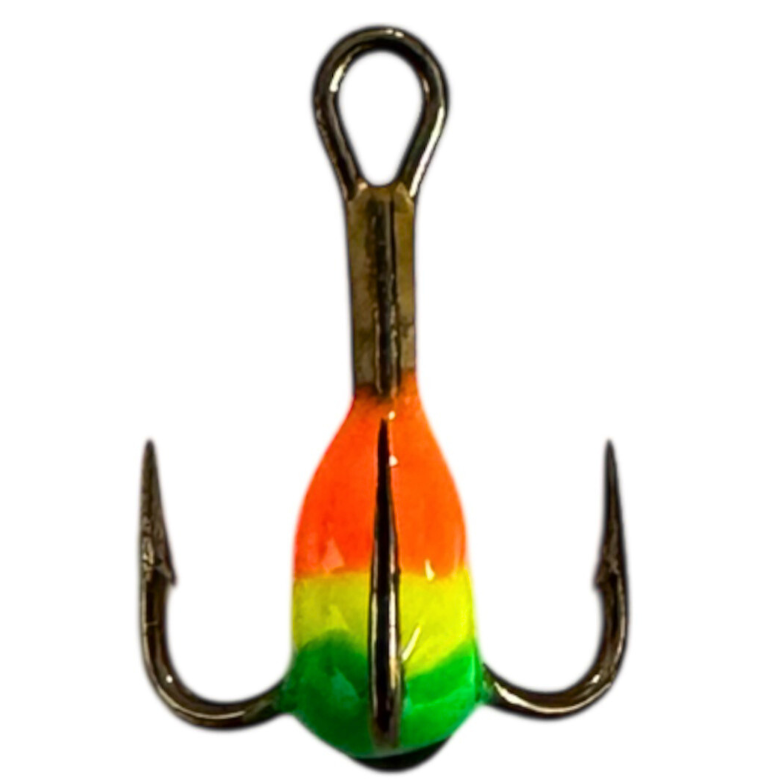 KPF Värikoukku #12 VMC 9617 2kpl | Oranssi-kelta-vihreä/musta iskupiste