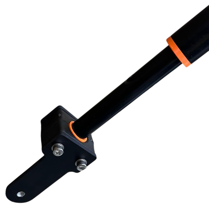 KPF Liveanturikiinnike 0° kulma – eloksoitu alumiini | 25 mm putkelle