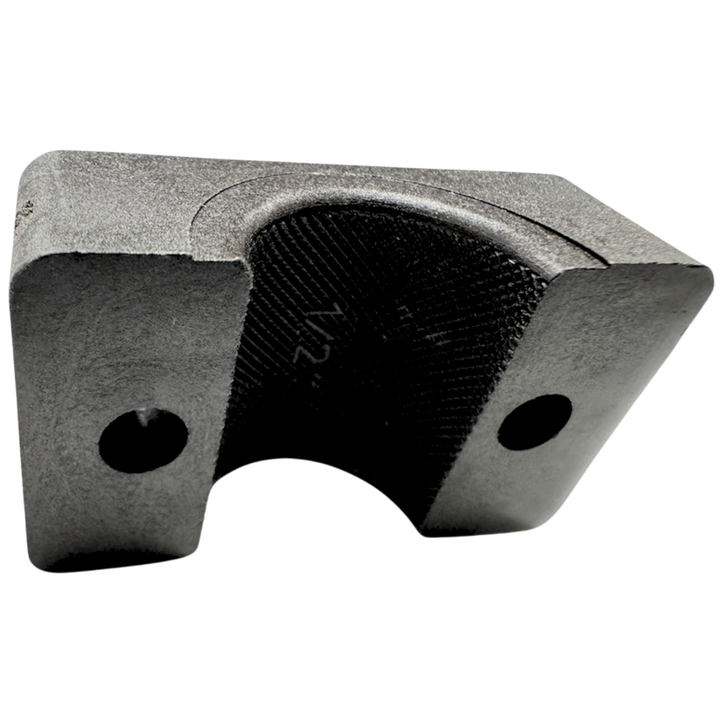 KPF Stauf Putkikiinnike 21,3 mm (pari) – musta, karhennettu sisäpinta