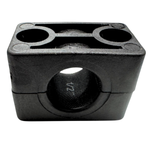 KPF Stauf Putkikiinnike 21,3 mm (pari) – musta, karhennettu sisäpinta