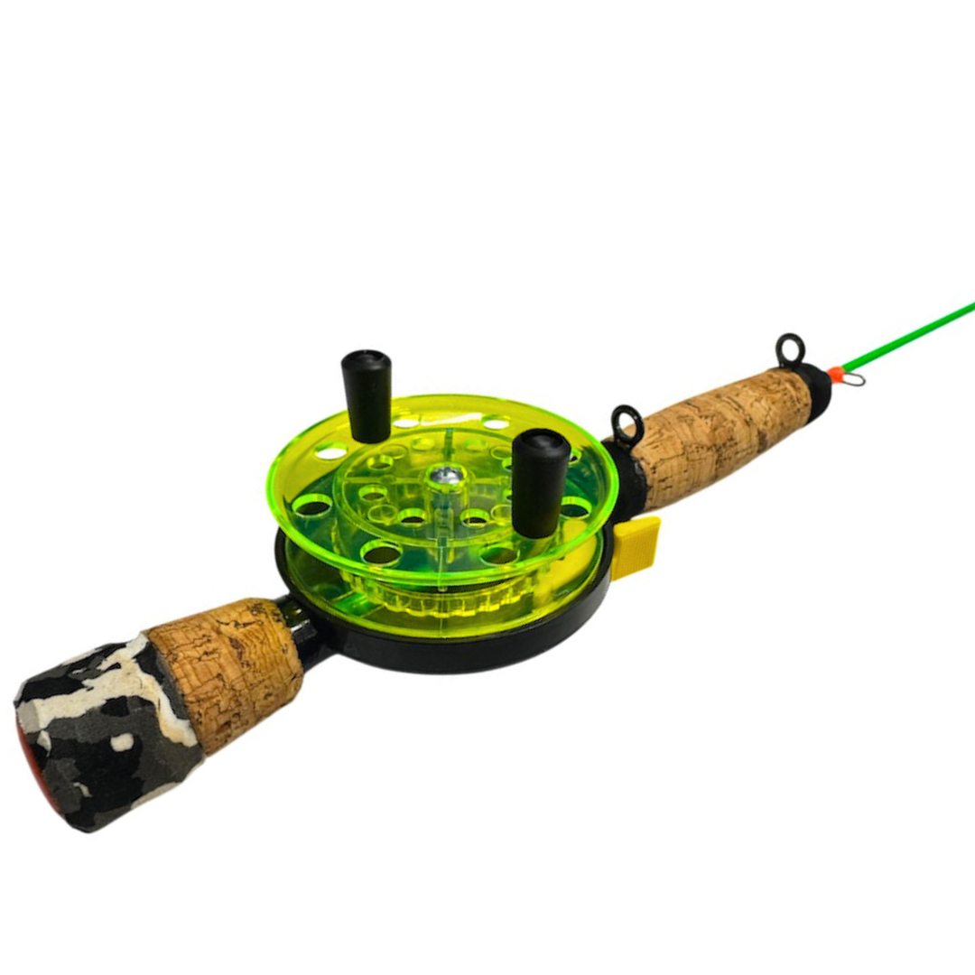 Kirpunvapa Käännetty Delfin 70mm 47cm Pilkkivapa vaakapuola | Jäykkä - FL.Vihreä