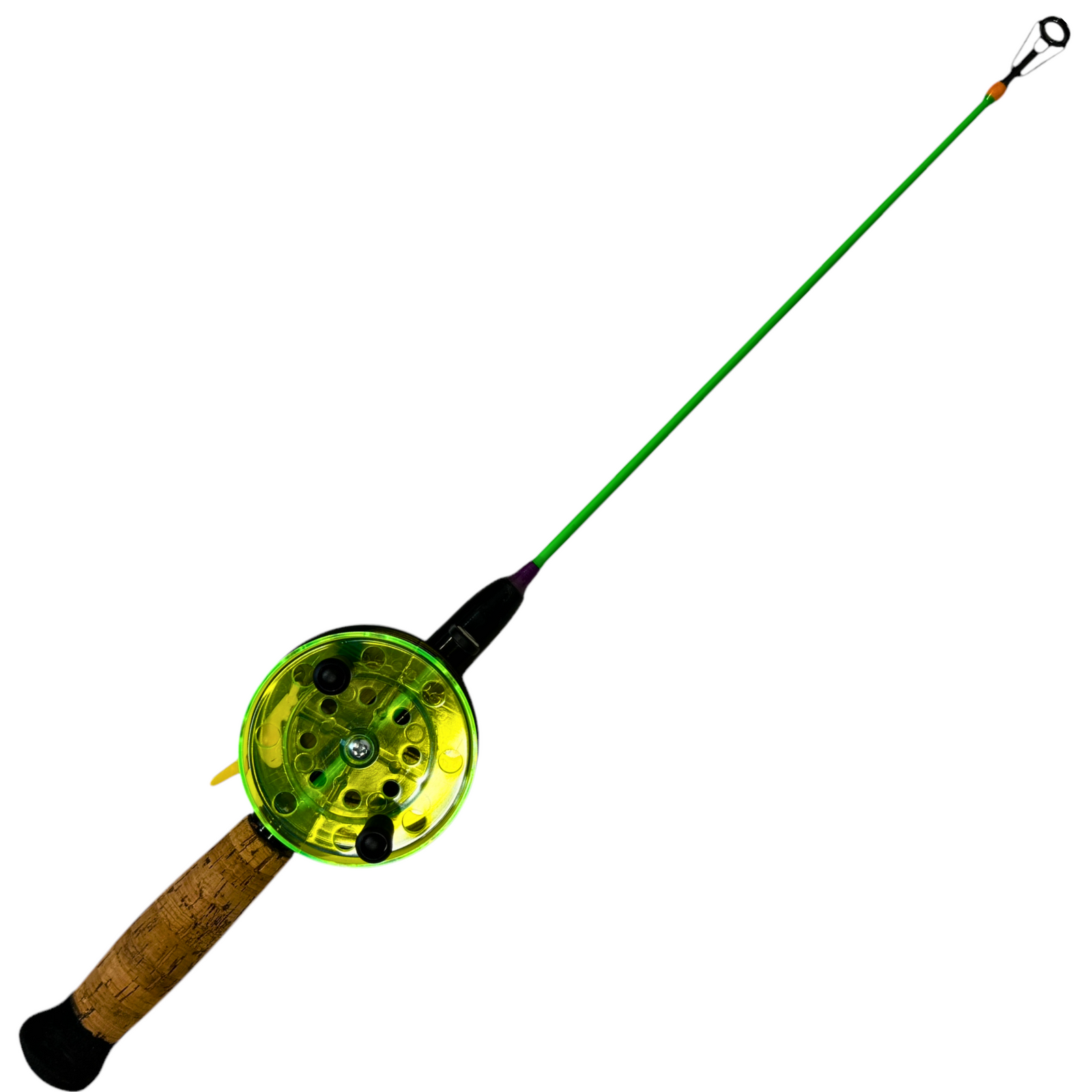 Kirpunvapa Modattu Delfin 70mm 47cm fluorivihreä pilkkivapa | Jäykkä