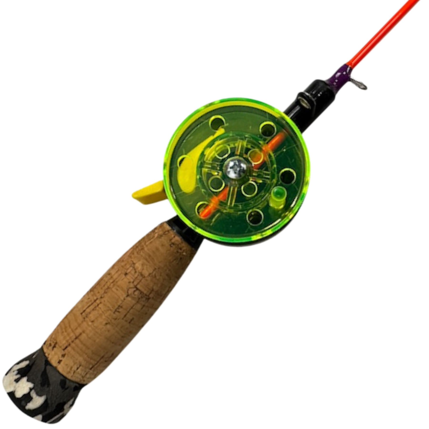 Kirpunvapa Modattu Delfin 50mm 40cm Pilkkivapa vaakapuola | Notkea - FL. Oranssi