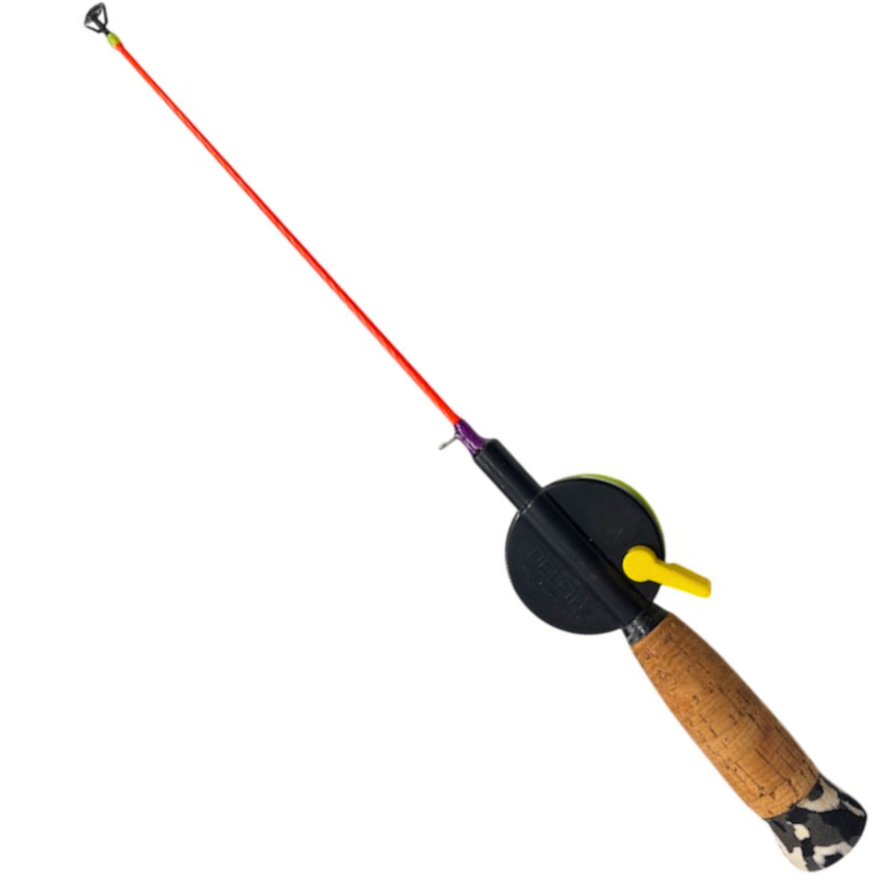 Kirpunvapa Modattu Delfin 50mm 40cm Pilkkivapa vaakapuola | Notkea - FL. Oranssi