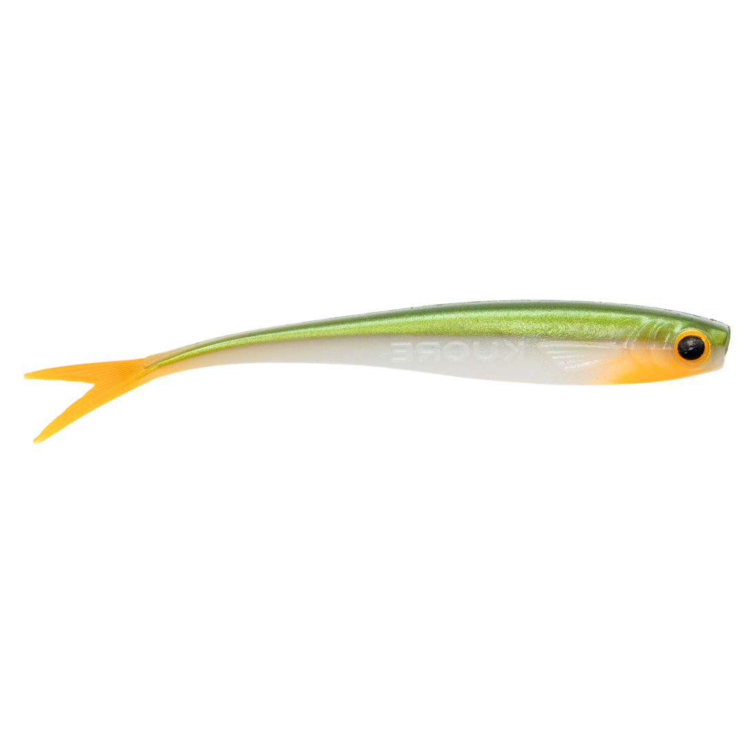 Kuore Feather 11cm 4.9g Jigi 3kpl | Fire Olive UV