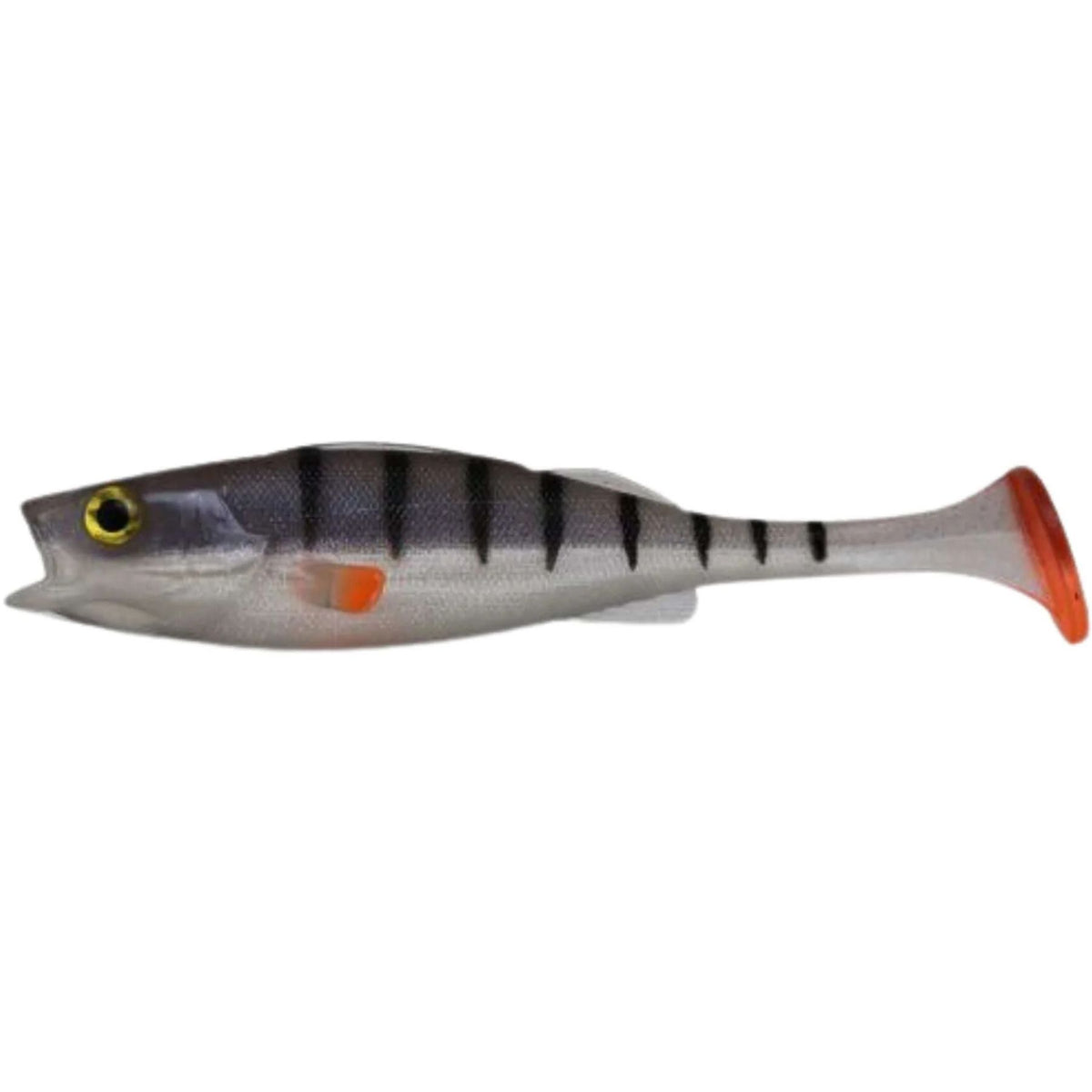 LMAB KØFI Perch Shad Jigi 9cm | 4kpl | LMAB Köfi Perch Shad 9cm Ghost Perch 4kpl