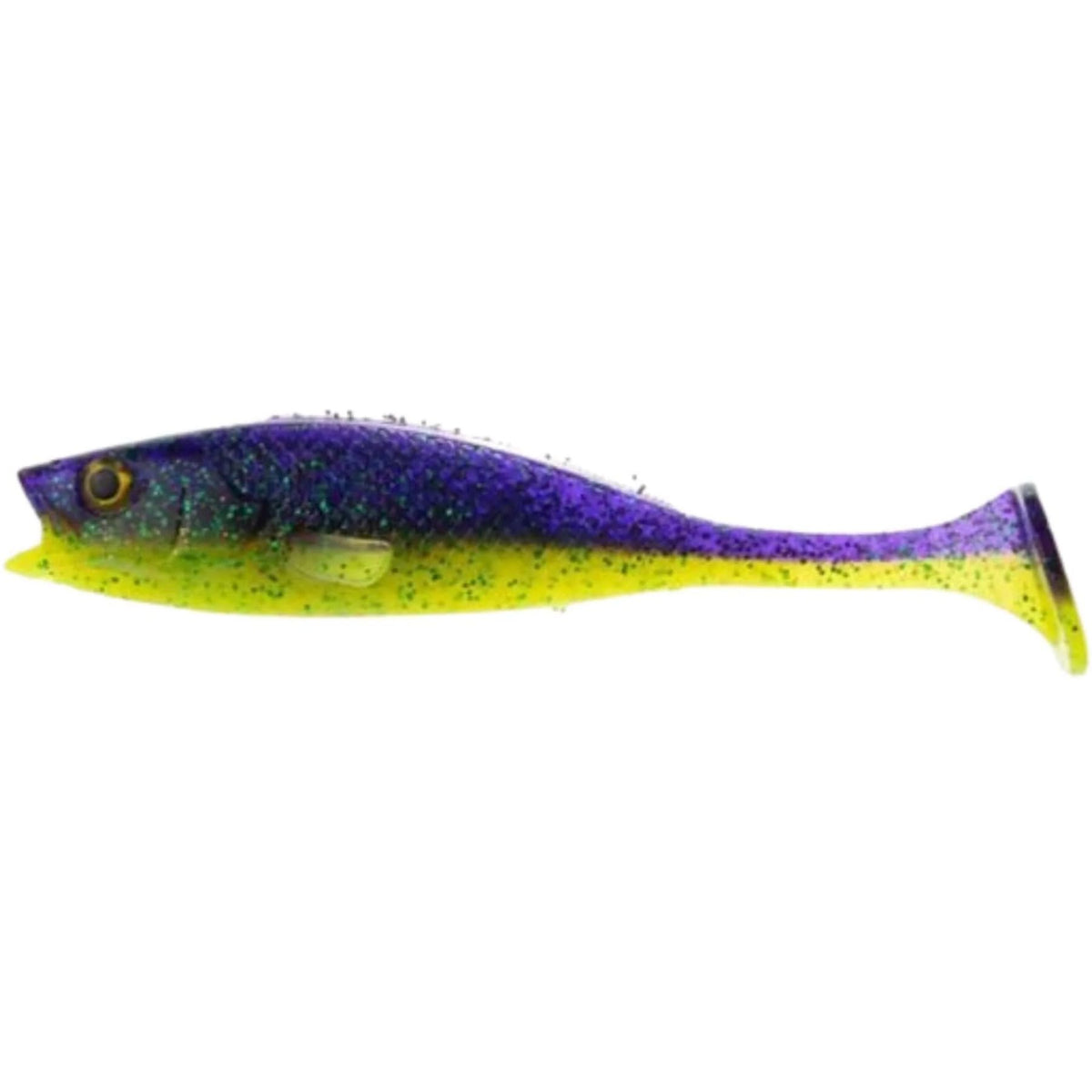 LMAB KØFI Perch Shad Jigi 11cm | 4kpl | LMAB Köfi Perch Shad 11cm Purple Rave 4kpl