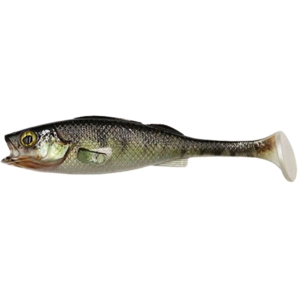 LMAB KØFI Perch Shad Jigi 9cm | 4kpl | LMAB Köfi Perch Shad 9cm Zander Skin 4kpl