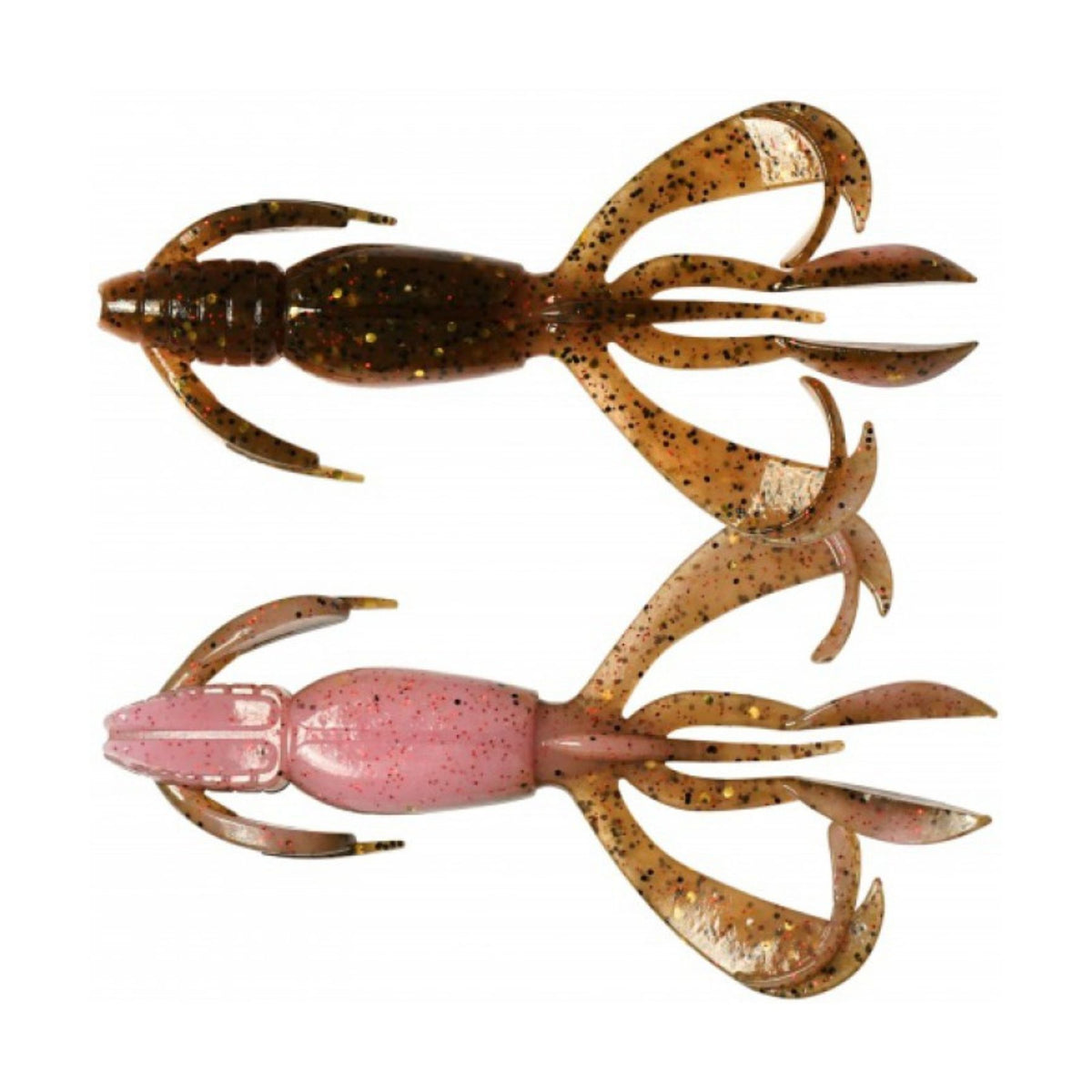 Keitech Crazy Flapper Jigi 2.4" 10kpl  | Green Pumpkin Pink
