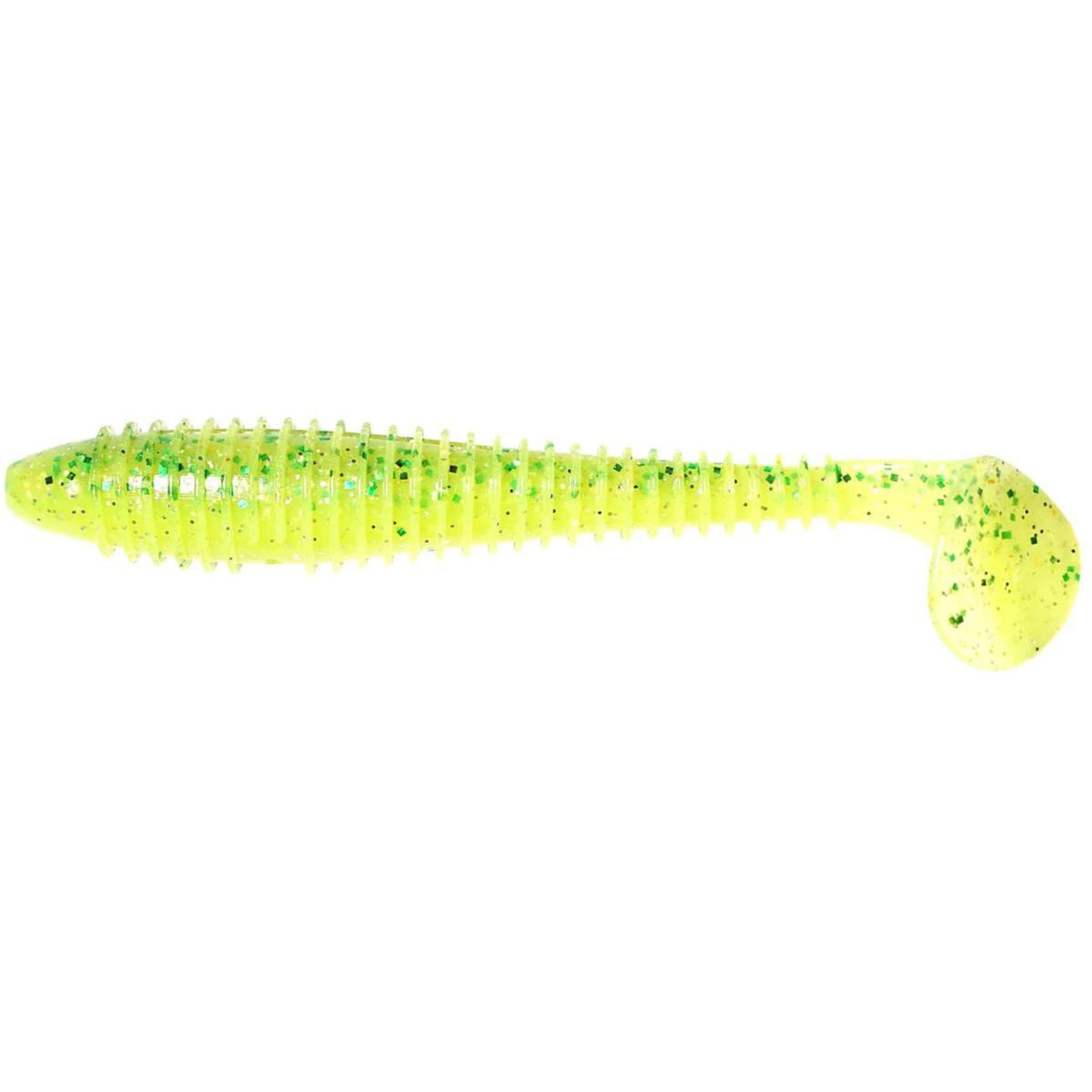 Keitech Swing Impact FAT Jigi 3.8&quot; 6 kpl | Chart Lime Shad