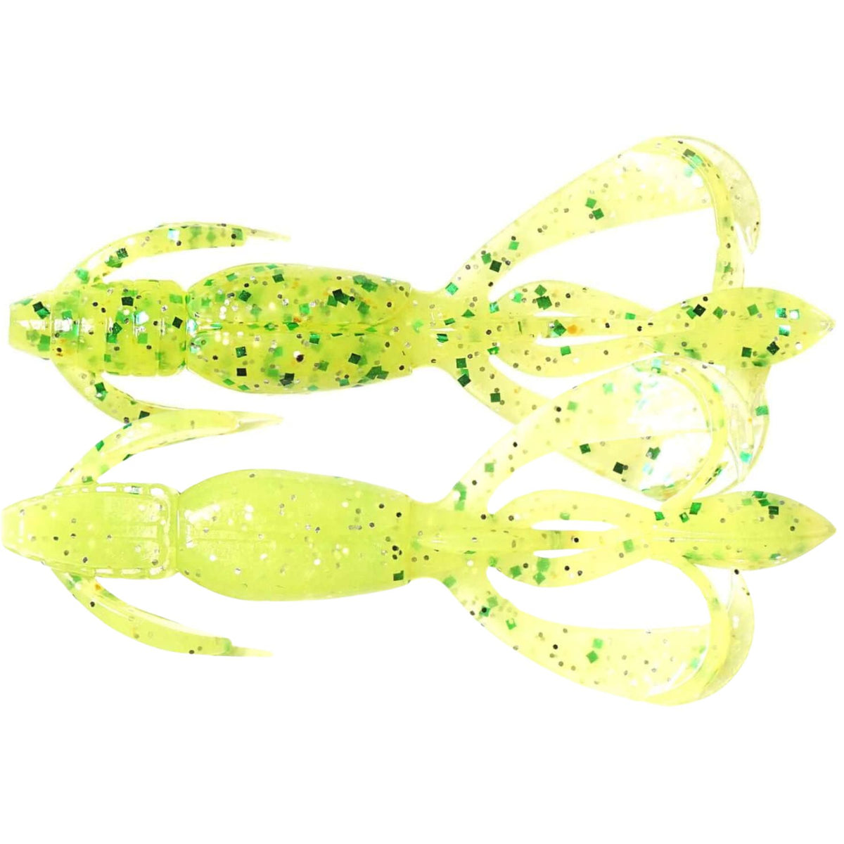 Keitech Crazy Flapper Jigi 2.8&quot; 8kpl | Chart Lime Shad