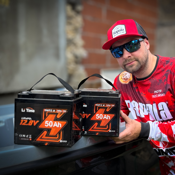 LiTime LiFePo4-litiumakku | 12V 50Ah Bluetooth