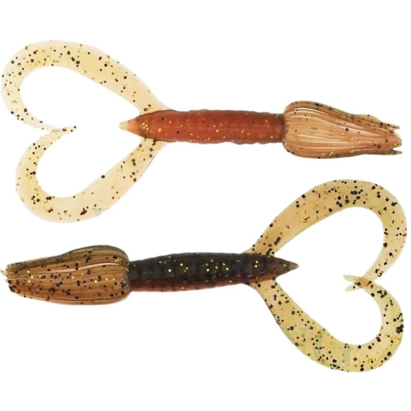 Keitech Little Spider Jigi 3" 8kpl | Green Pumpkin Orange Gold