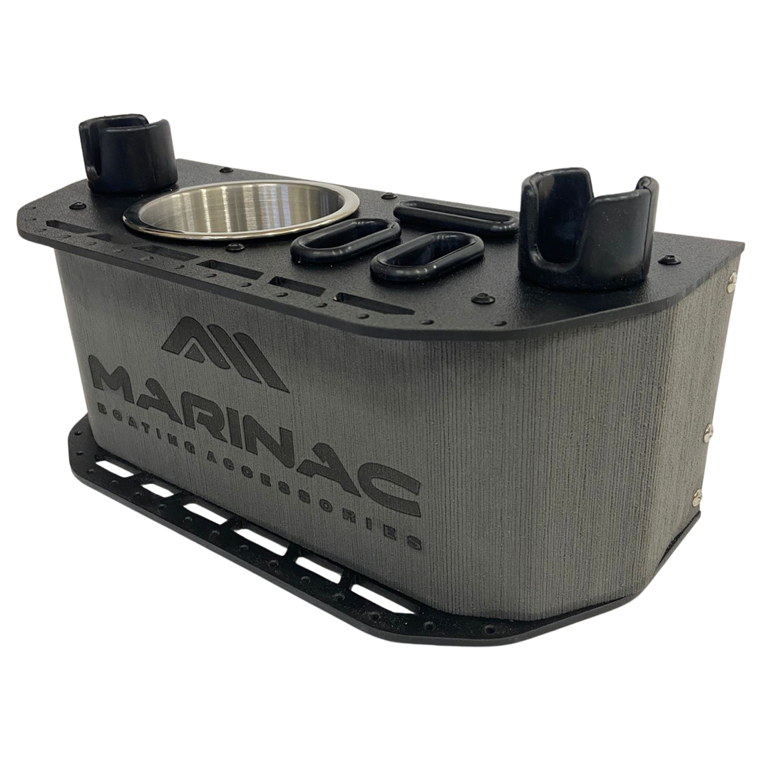 Marinac Boat Organizer L säilytysratkaisu kiskoon tai kiinteään asennukseen