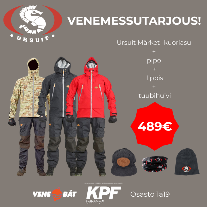 VENEMESSUTARJOUS! Ursuit Märket kuoriasu + pipo + tuubihuivi + lippis