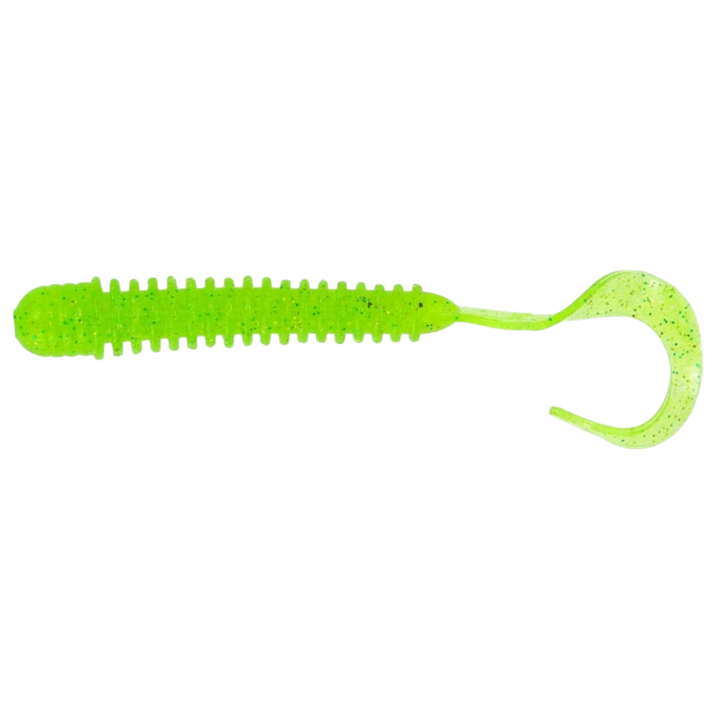 Noike Ring Curly 3" Jigi 12kpl | #44 Chartreuse