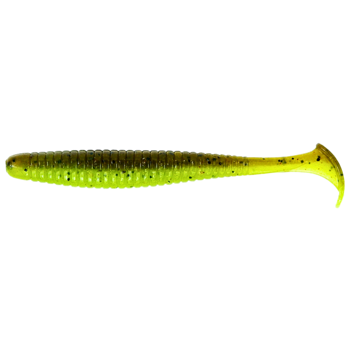 Noike Smokin' Swimmer 3" Jigi 9kpl | #131 Green Pumpkin Chartreuse