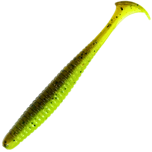 Noike Smokin' Swimmer 3" Jigi 9kpl | #131 Green Pumpkin Chartreuse