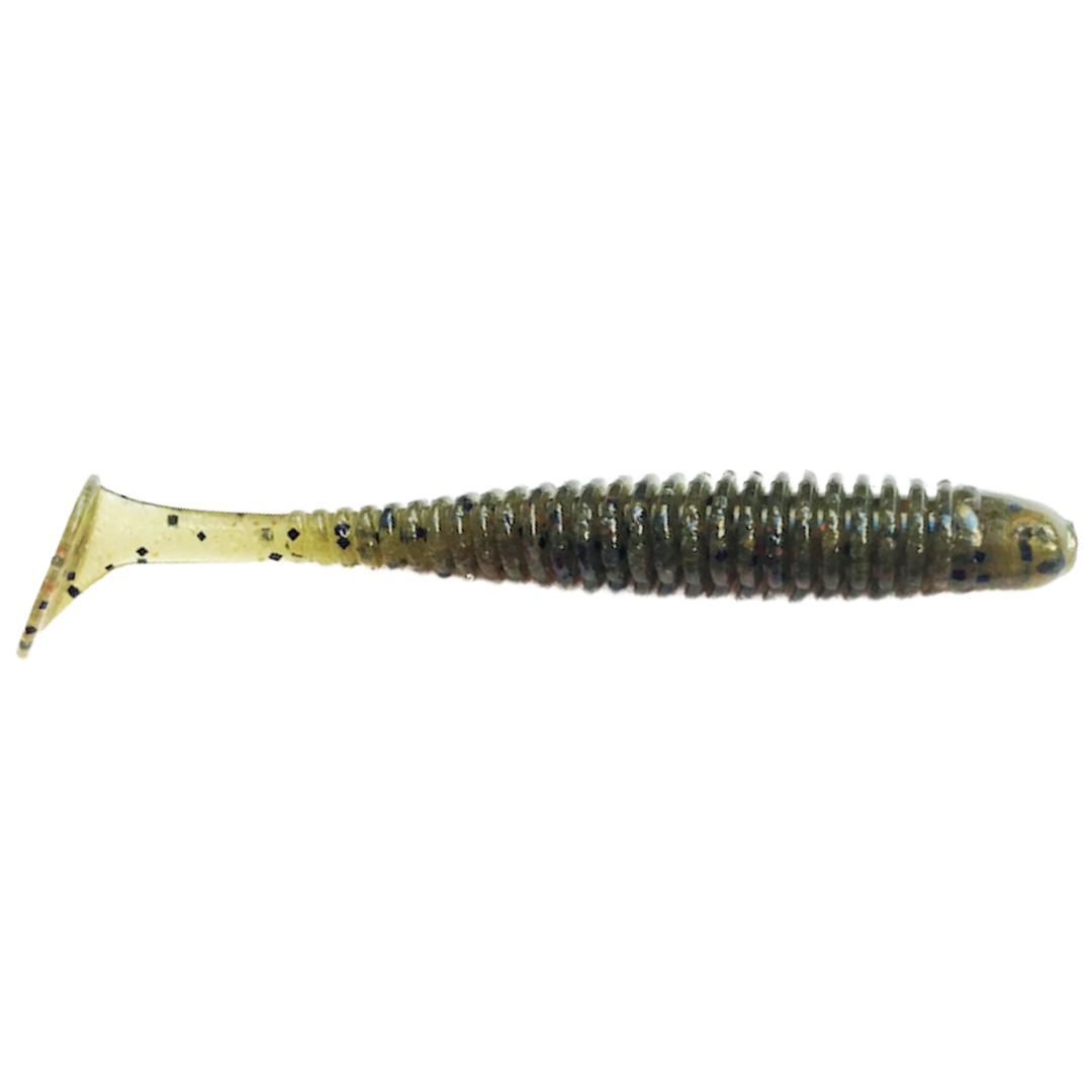 Noike Wobble Shad 2" Jigi 12kpl | #01 - Greenpumpkin