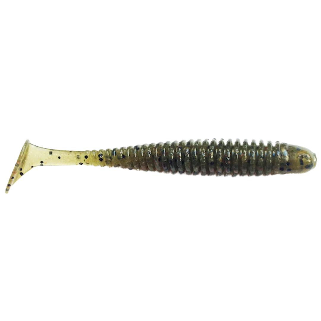 Noike Wobble Shad 3" Jigi 9kpl | #01 Greenpumpkin