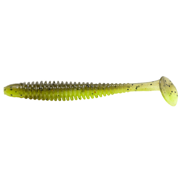 Noike Wobble Shad 3" Jigi 9kpl | #131 Green Pumpkin Chartreuse
