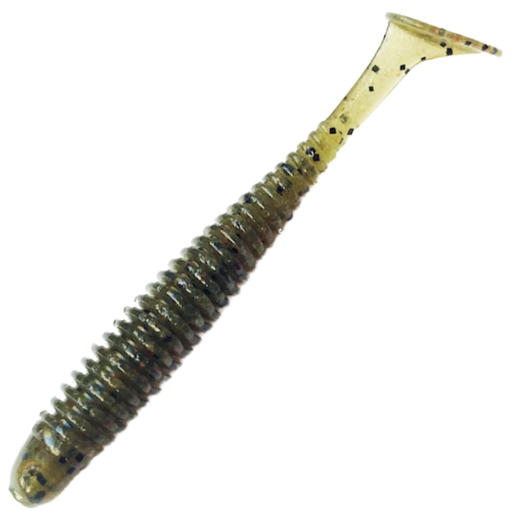 Noike Wobble Shad 4" Jigi 6kpl | #01 Greenpumpkin