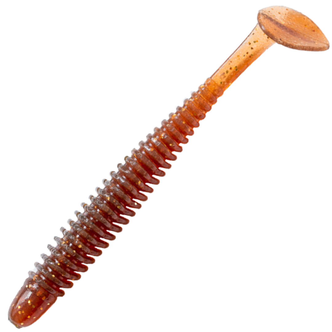 Noike Wobble Shad 4" Jigi 6kpl | #139 Motoroil Gold