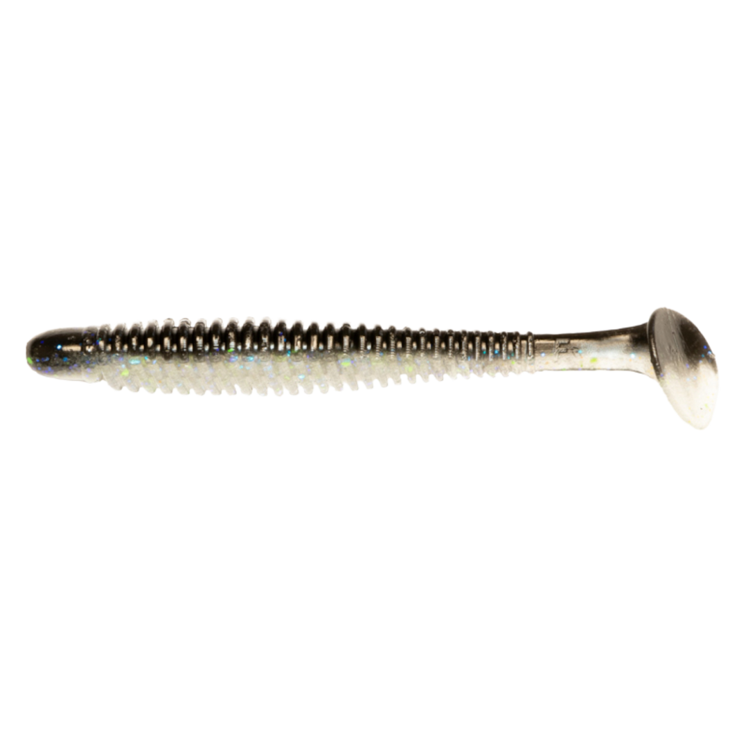 Noike Wobble Shad 4" Jigi 6kpl | #148 Black Shiner